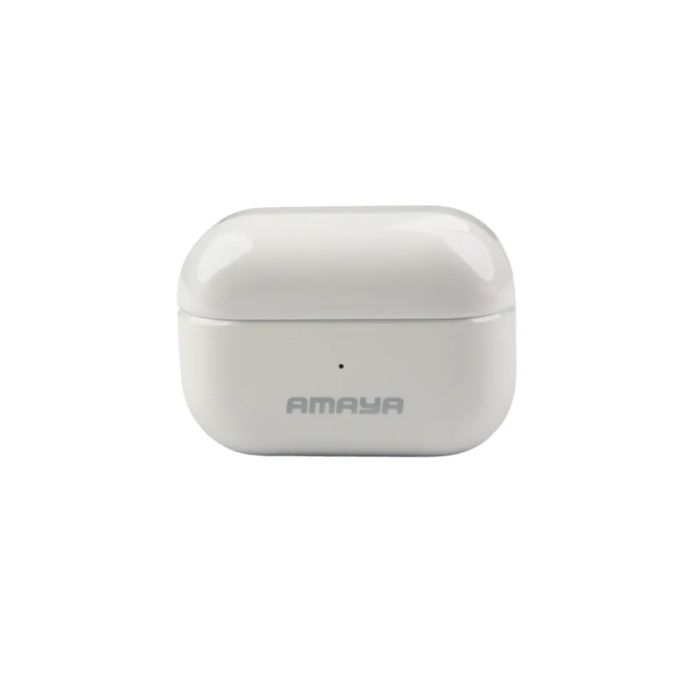 White zinc alloy case MINI semi-in-ear TWS headphones